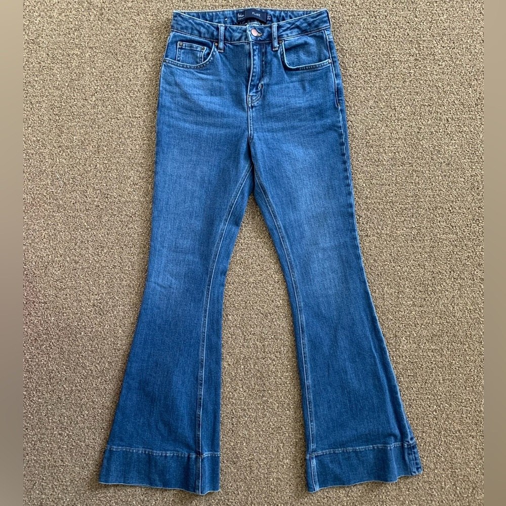 Boden Denim flare pants